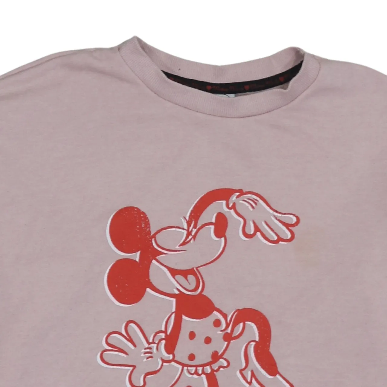 The North Face Pink Sweatshirt Women's Small Printed Minnie Mouse Graphic Crewneck Pullover Top sold by Vintage Club product image thumbnail 3