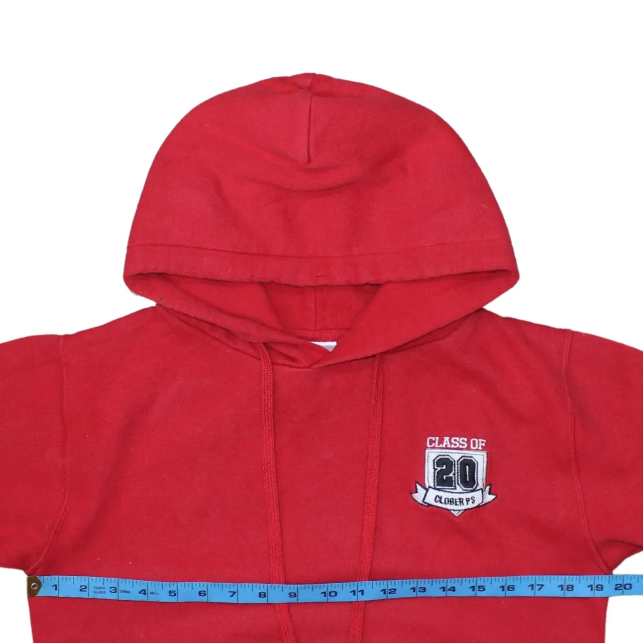 Russell Athletic Red Hoodie Men’s XSmall Embroidered Class Of 20 Logo Pullover Sweatshirt sold by Vintage Club product image thumbnail 5