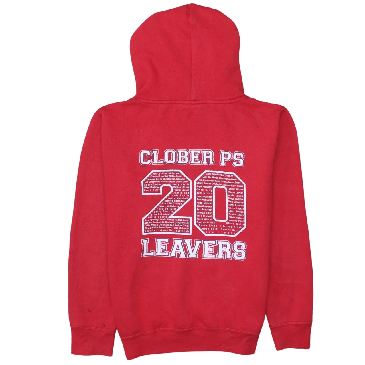 Russell Athletic Red Hoodie Men’s XSmall Embroidered Class Of 20 Logo Pullover Sweatshirt sold by Vintage Club product image thumbnail 2