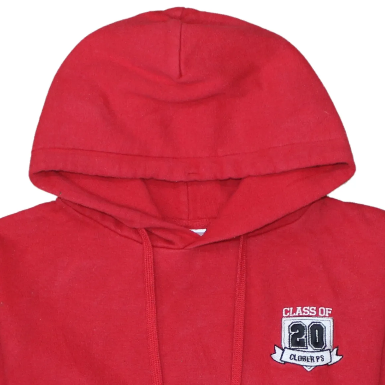 Russell Athletic Red Hoodie Men’s XSmall Embroidered Class Of 20 Logo Pullover Sweatshirt sold by Vintage Club product image thumbnail 3