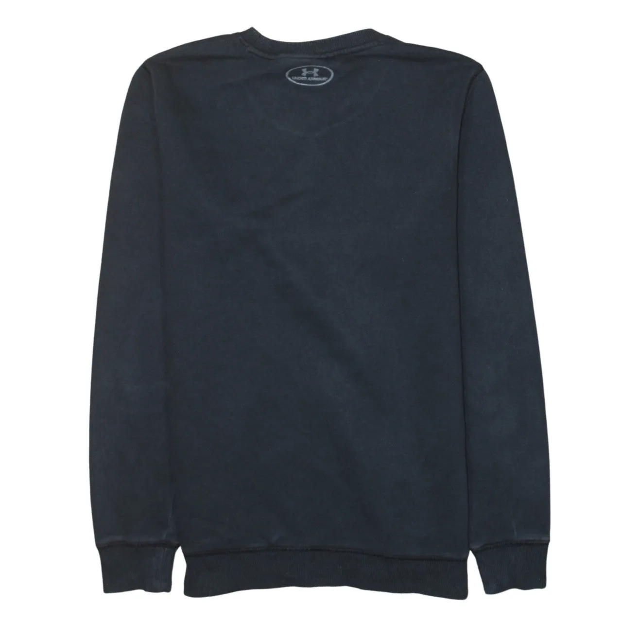 Under Armour Black Sweatshirt Men's Small Printed Logo Crewneck Pullover Fleece Top sold by Vintage Club product image thumbnail 2