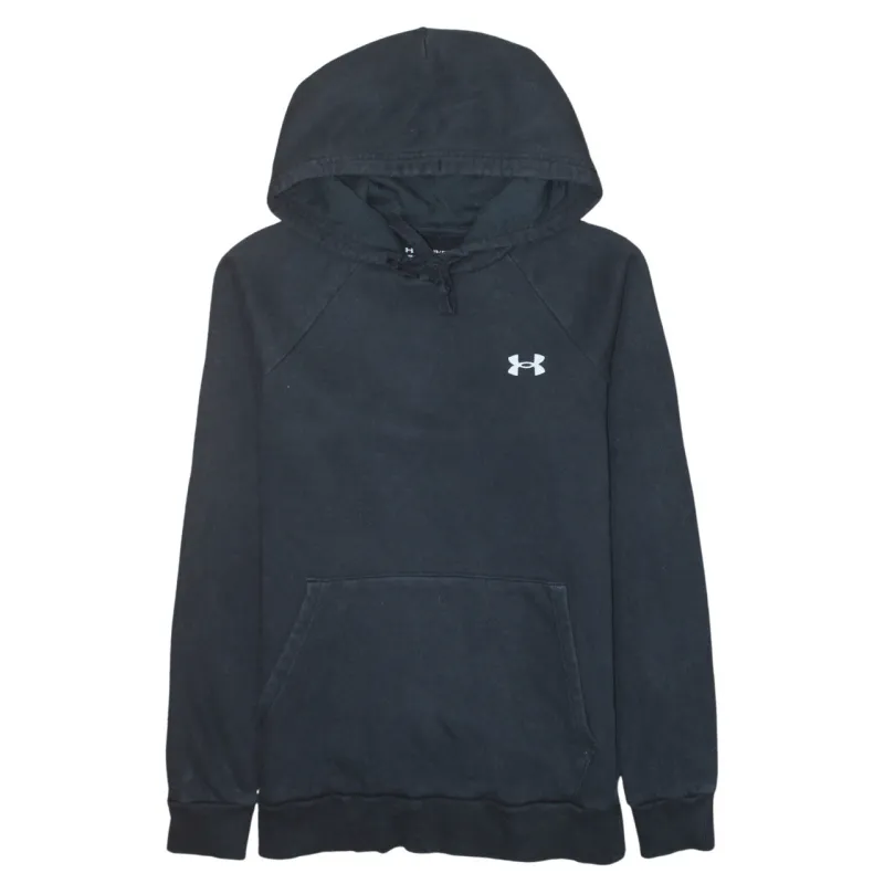 Under Armour Black Hoodie Men's XSmall Embroidered Chest Logo Front Pocket Pullover Sweatshirt sold by Vintage Club