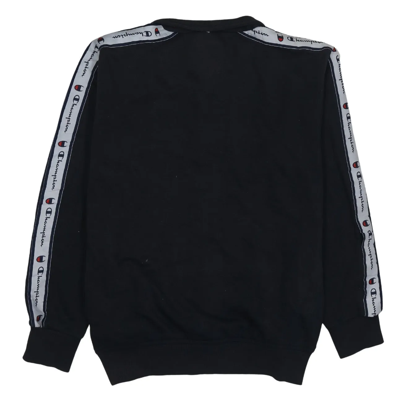 Champion Black Full Zip Sweatshirt Women’s XLarge Embroidered C Logo Tape Sleeve Track Top sold by Vintage Club product image thumbnail 2