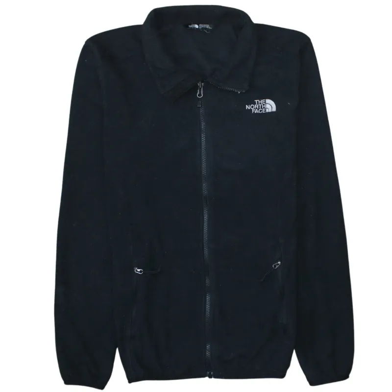 The North Face Black Fleece Jacket Men's Small Embroidered Logo Zip Pockets Outerwear sold by Vintage Club