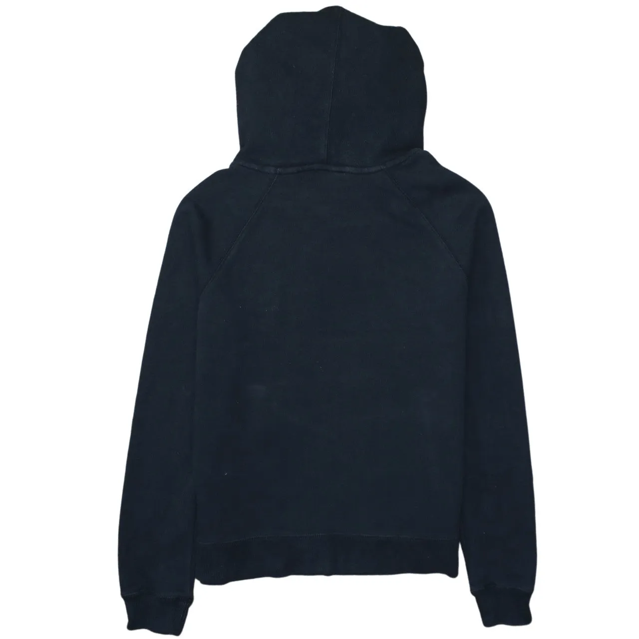 Nike Black Hoodie Women’s Medium Printed Swoosh Logo Front Pouch Pullover Sweatshirt sold by Vintage Club product image thumbnail 2