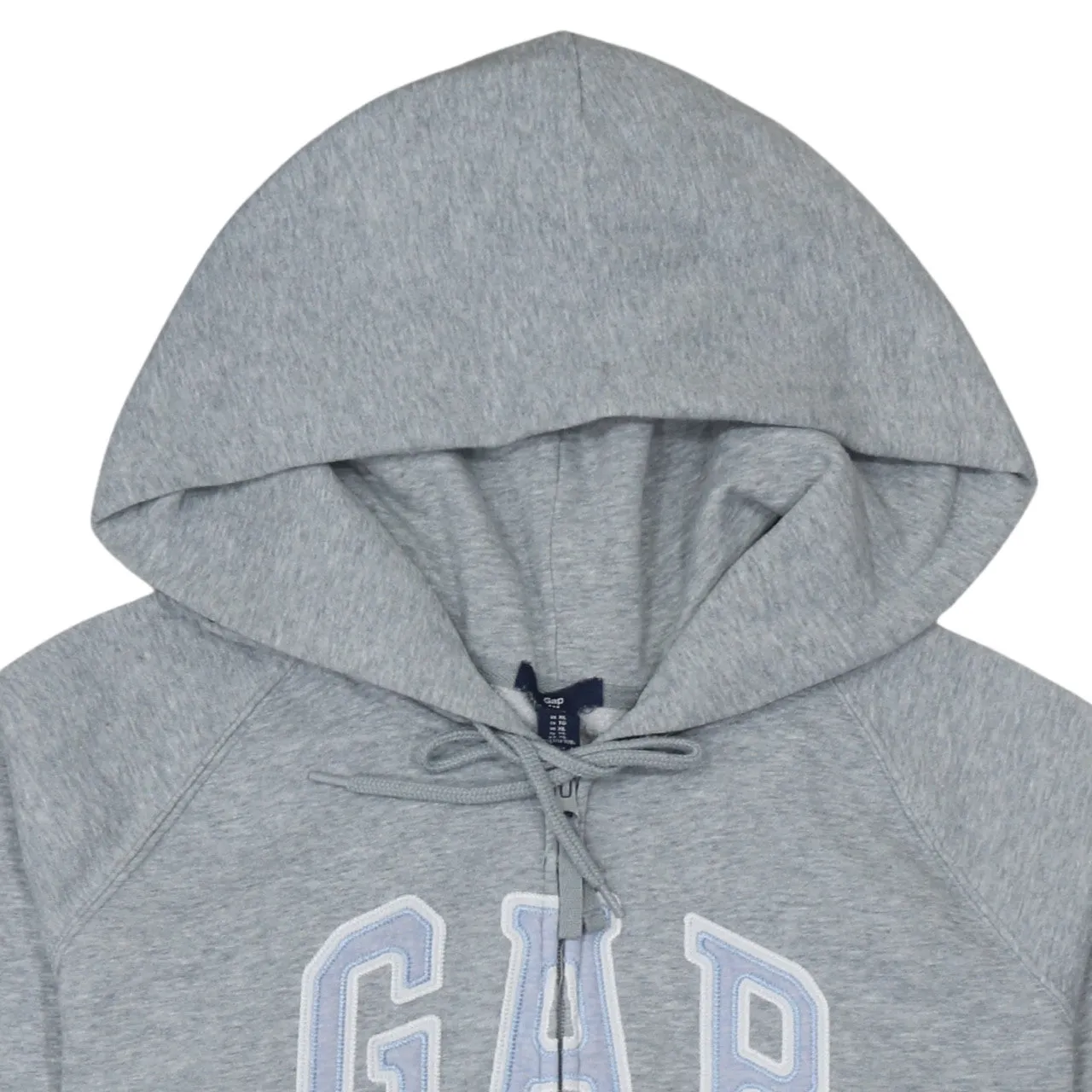 Gap Grey Zip Hoodie Women’s XLarge Embroidered Logo Split Pockets Fleece Lined Sweatshirt sold by Vintage Club product image thumbnail 3