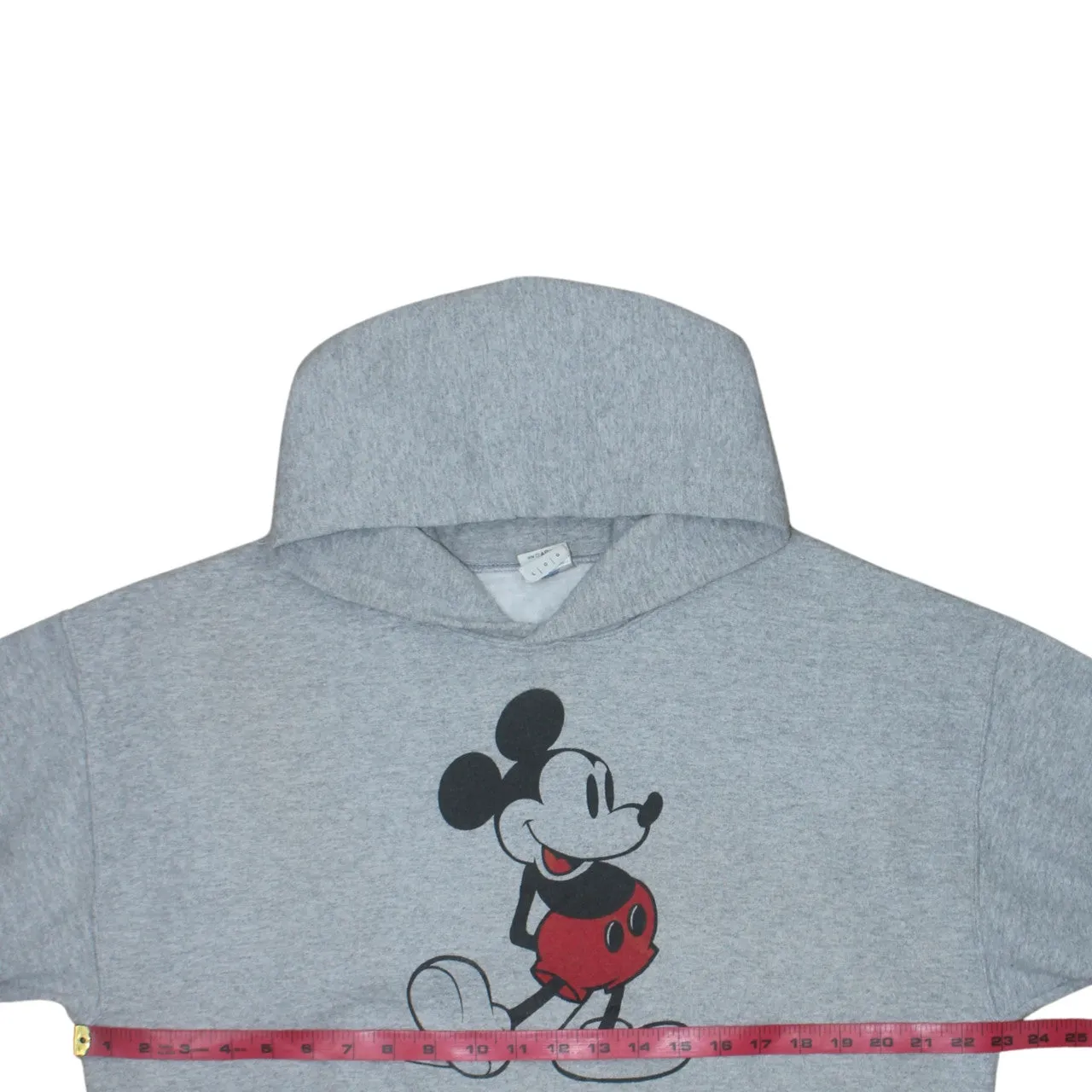 Disney Grey Hoodie Women’s Large Printed Mickey Mouse Graphic Front Pocket Sweatshirt sold by Vintage Club product image thumbnail 5