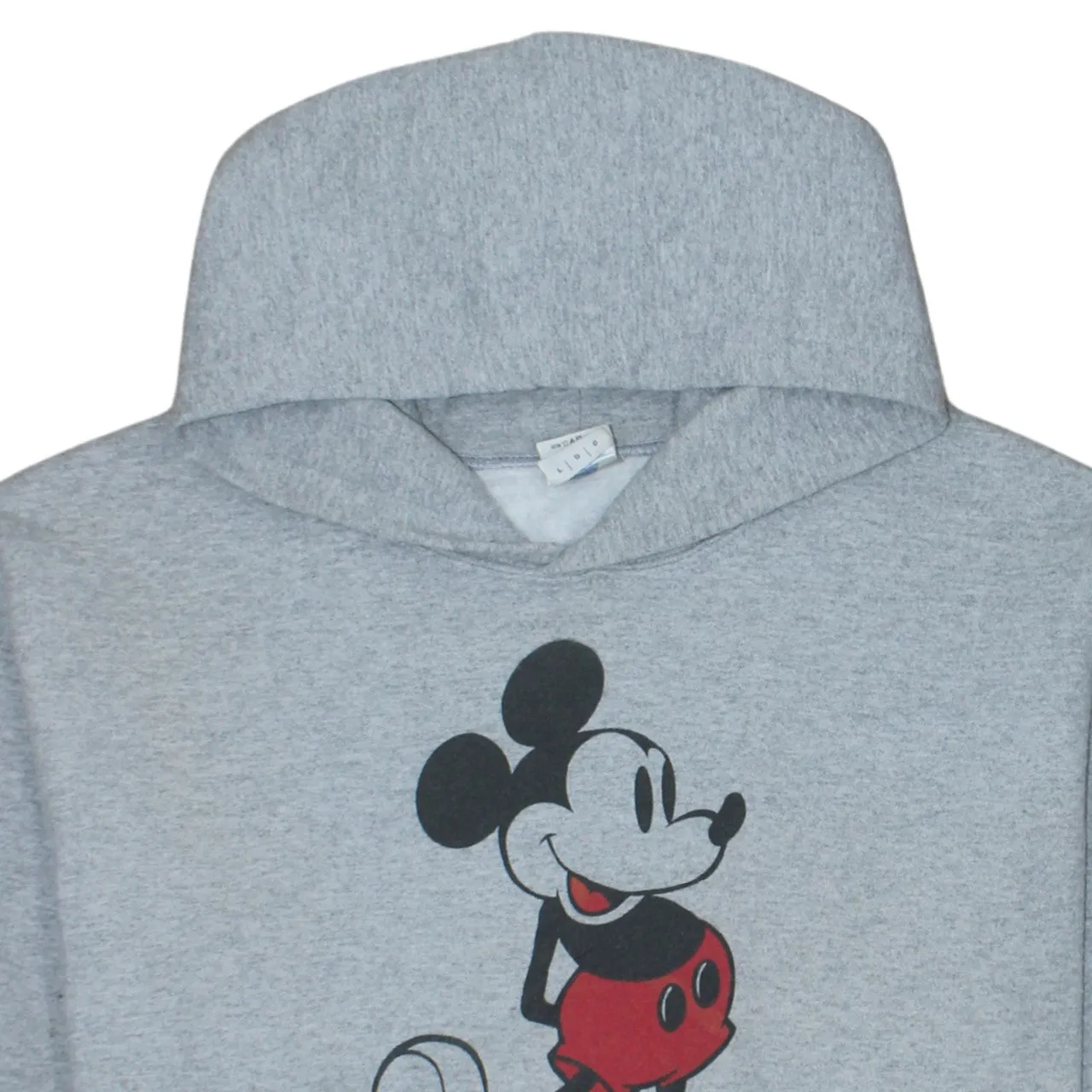 Disney Grey Hoodie Women’s Large Printed Mickey Mouse Graphic Front Pocket Sweatshirt sold by Vintage Club product image thumbnail 3