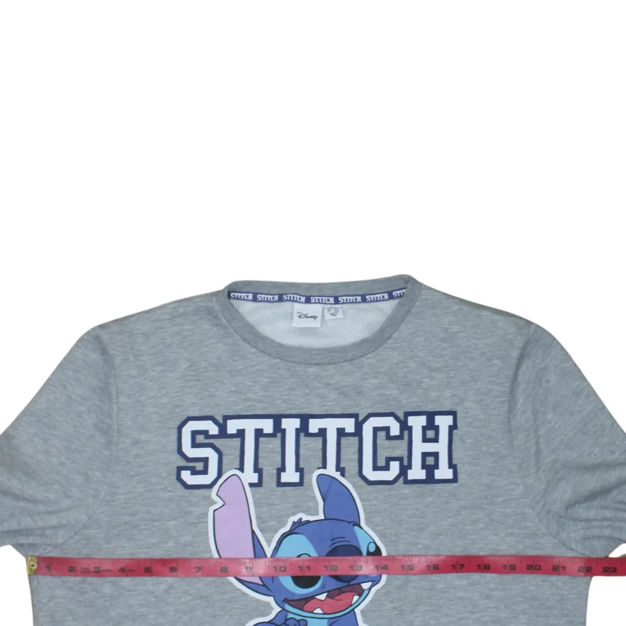 Disney Grey Stitch Sweatshirt Women's Large Printed Graphic Crewneck Pullover Fleece Top sold by Vintage Club product image thumbnail 5
