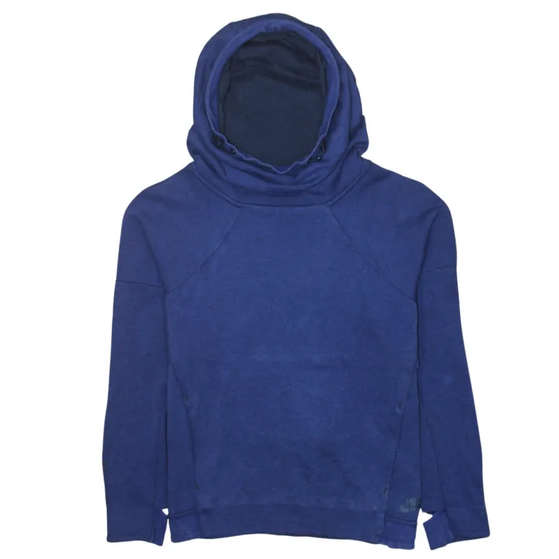 Nike Blue Hoodie Men’s Medium High Funnel Hood Drawcord Pullover Sweatshirt Top sold by Vintage Club