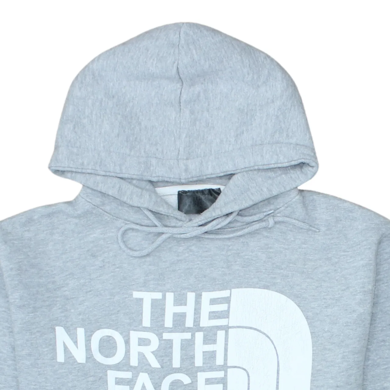 The North Face Light Grey Hoodie Women’s Medium Printed Logo Front Pocket Pullover Sweatshirt sold by Vintage Club product image thumbnail 3