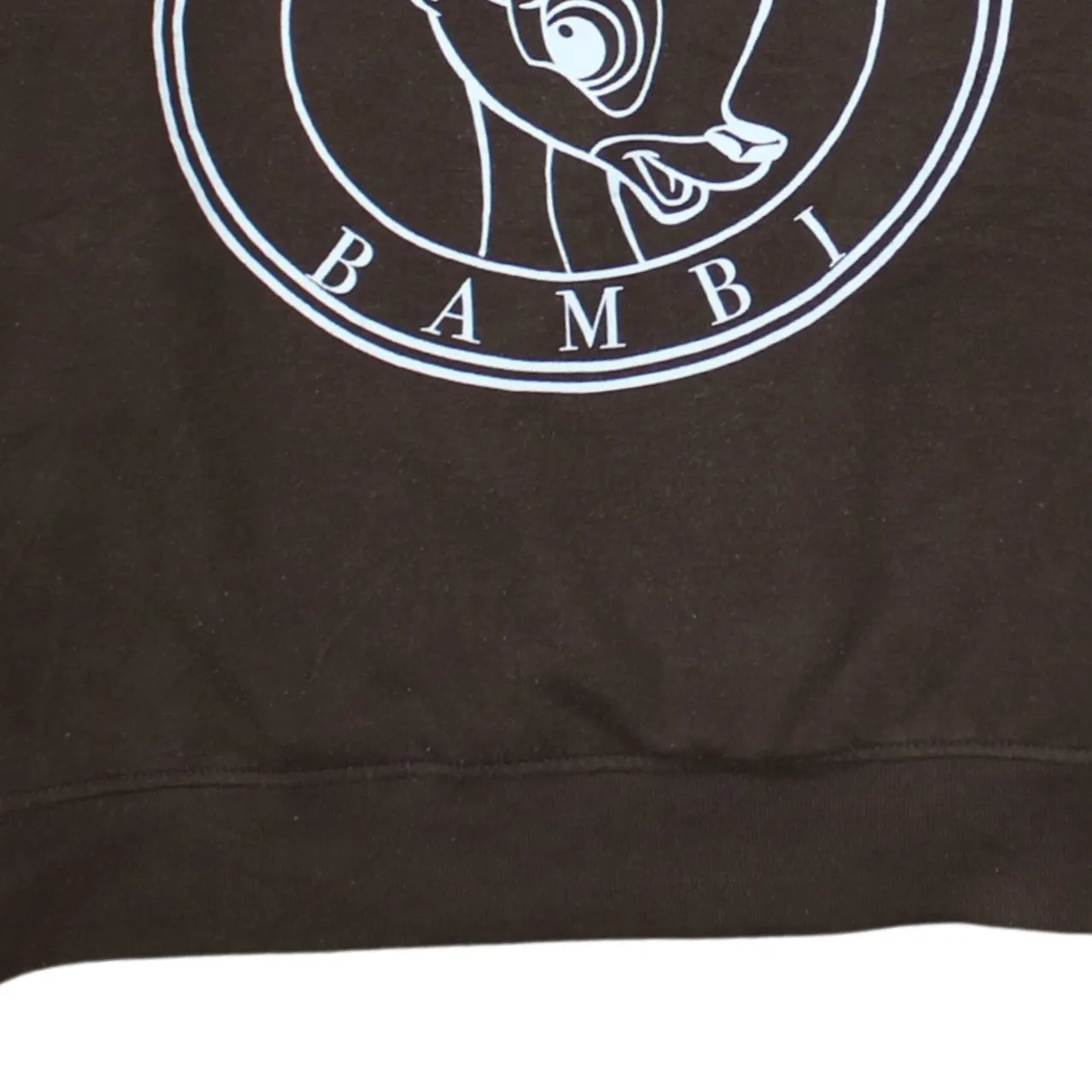 Disney Brown Sweatshirt Women’s Small Printed Bambi Logo Crewneck Pullover Fleece Top sold by Vintage Club product image thumbnail 4