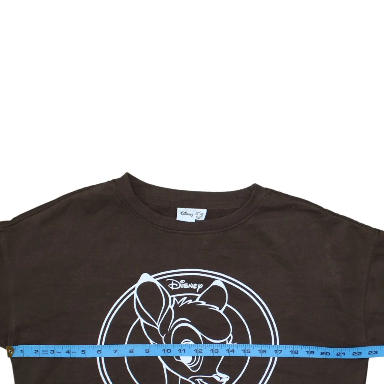 Disney Brown Sweatshirt Women’s Small Printed Bambi Logo Crewneck Pullover Fleece Top sold by Vintage Club product image thumbnail 5