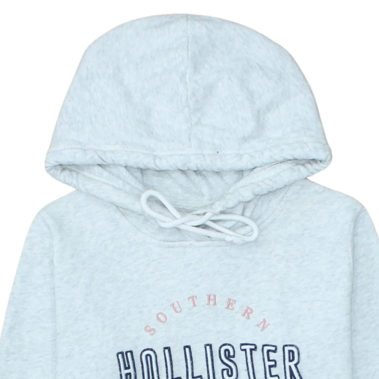 Hollister Light Grey Hoodie Men's Small Embroidered Logo Front Pocket Pullover Sweatshirt sold by Vintage Club product image thumbnail 3
