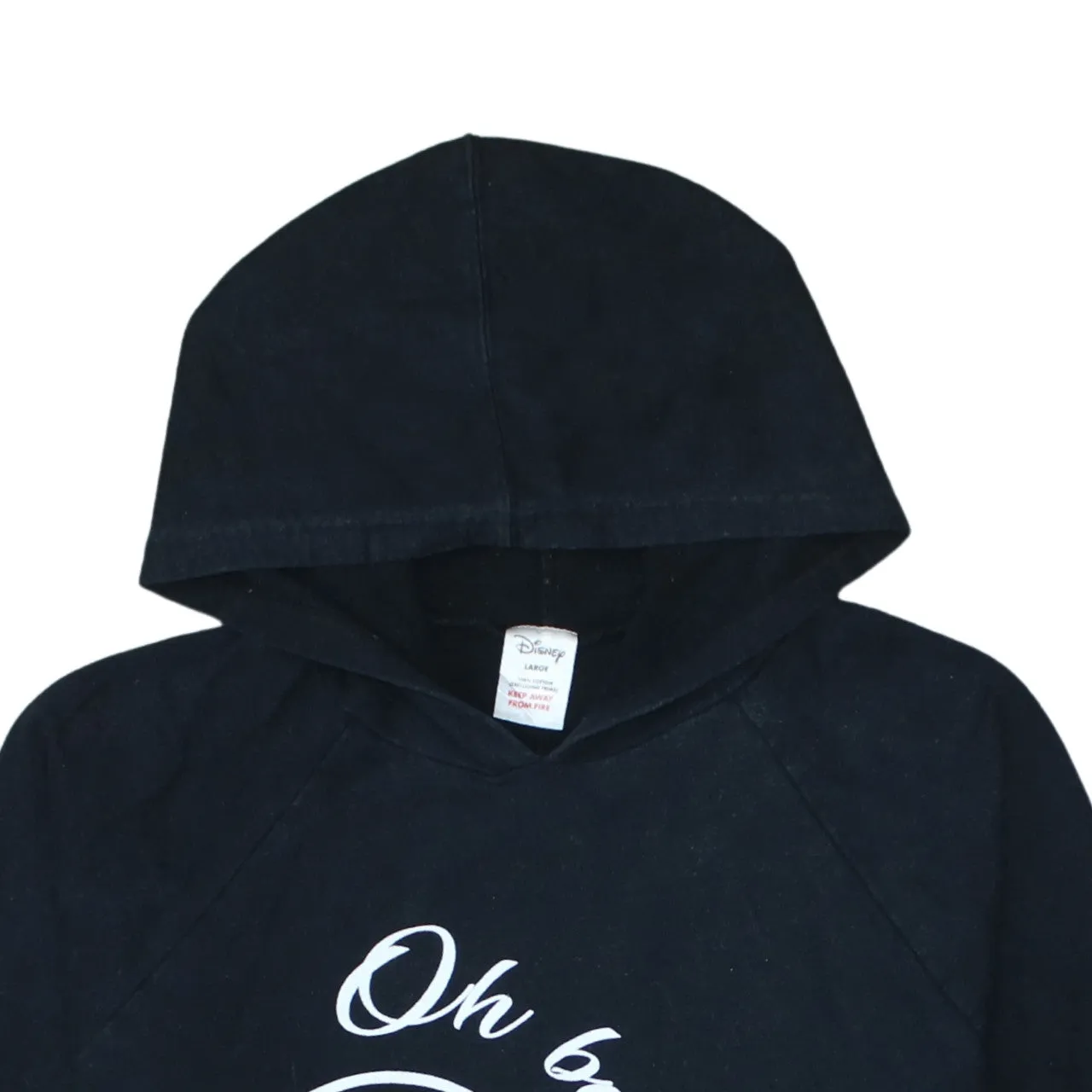 Disney Black Hoodie Women’s Large Mickey Mouse Printed Graphic Longline Sweatshirt sold by Vintage Club product image thumbnail 3