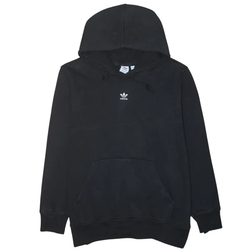 Adidas Black Hoodie Women’s XXLarge Small Trefoil Embroidered Logo Front Pocket Pullover sold by Vintage Club