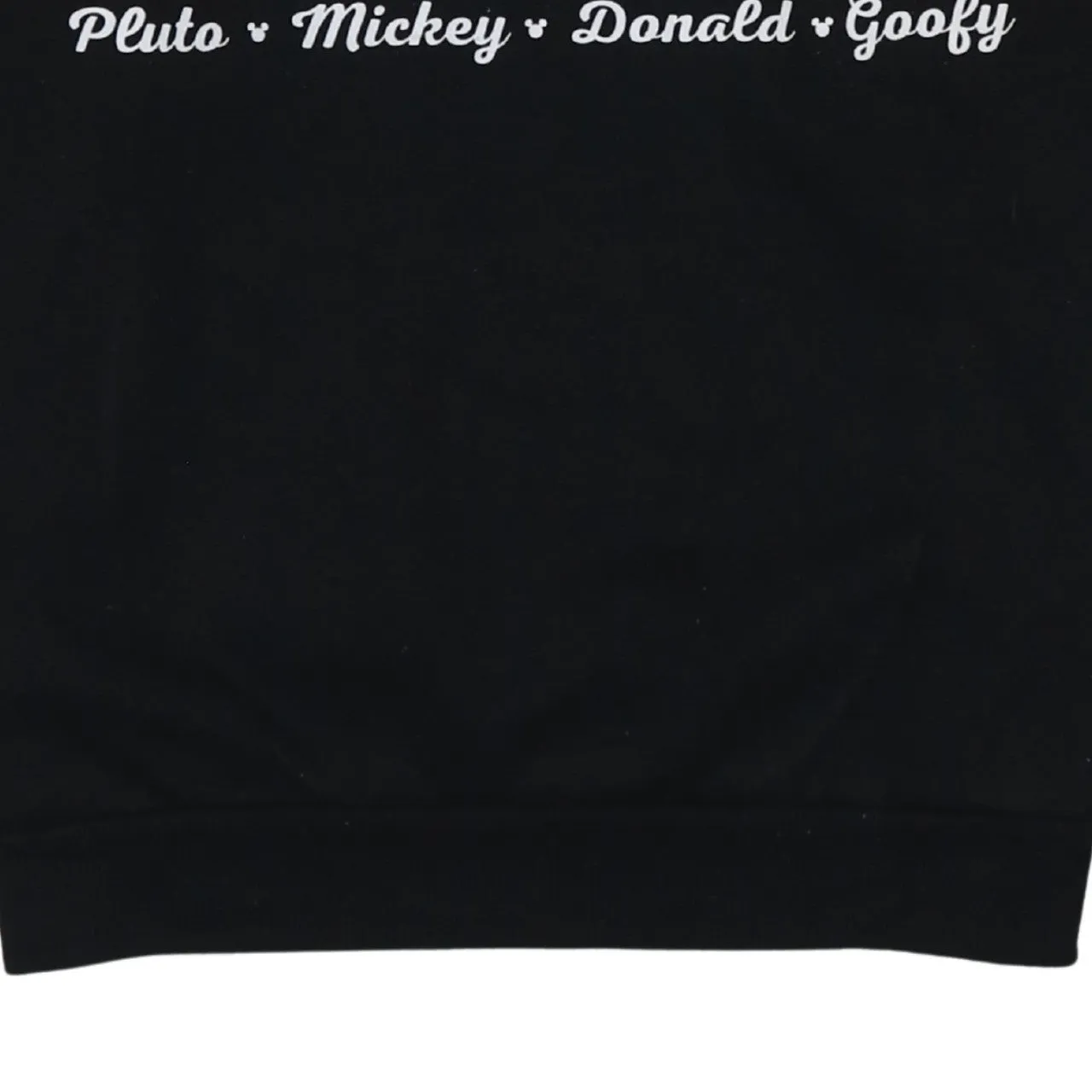 Disney Black Sweatshirt Women's Small Printed Pluto Mickey Donald Goofy Graphic Pullover Top sold by Vintage Club product image thumbnail 4