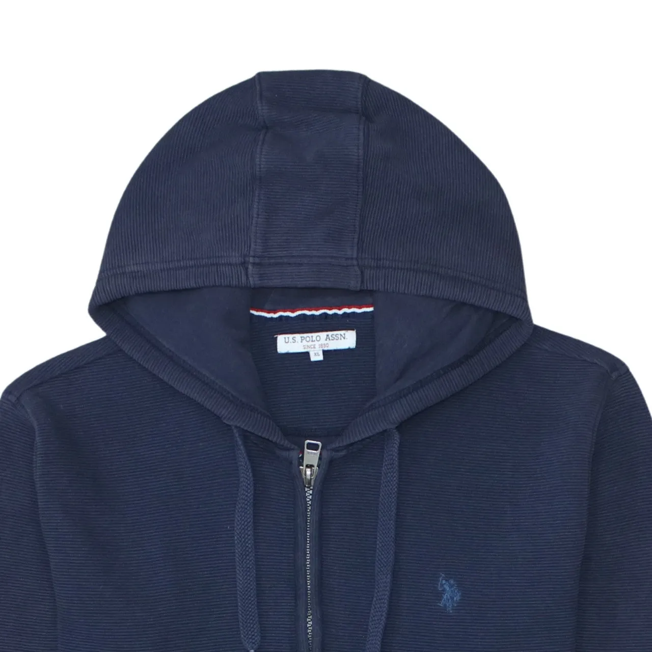 U.S Polo Assn Navy Blazer Zip Hoodie Women’s XLarge Embroidered Logo Pockets Sweatshirt sold by Vintage Club product image thumbnail 3