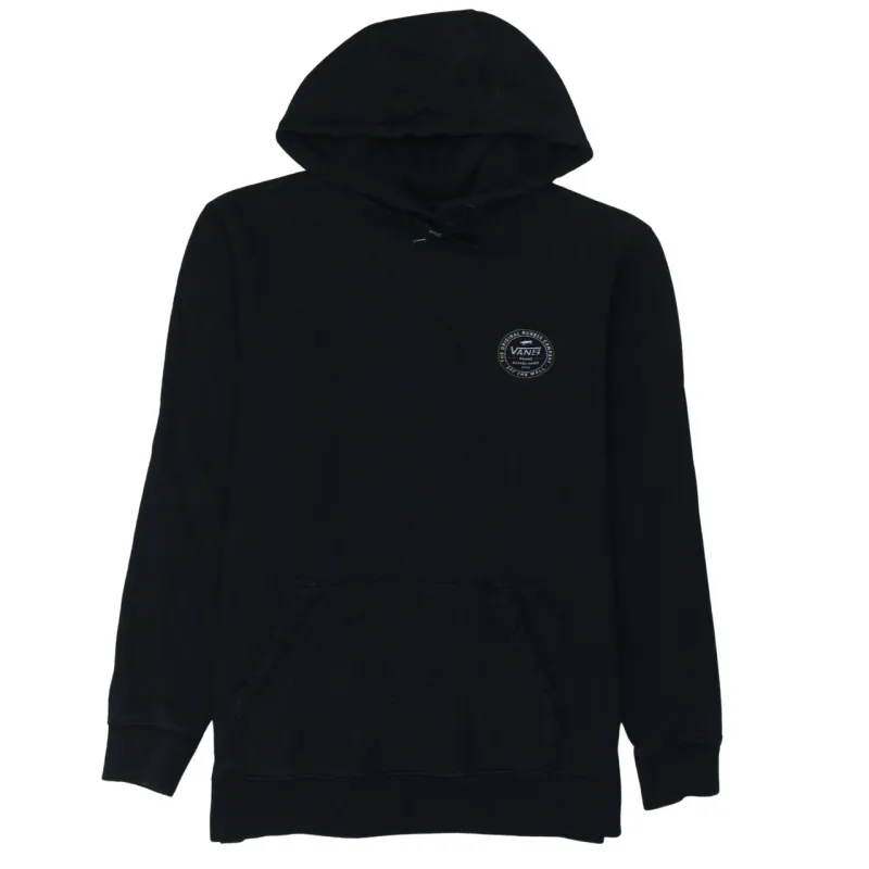 Vans Black Hoodie Women’s Medium Printed Back Logo Front Pocket Pullover Sweatshirt sold by Vintage Club