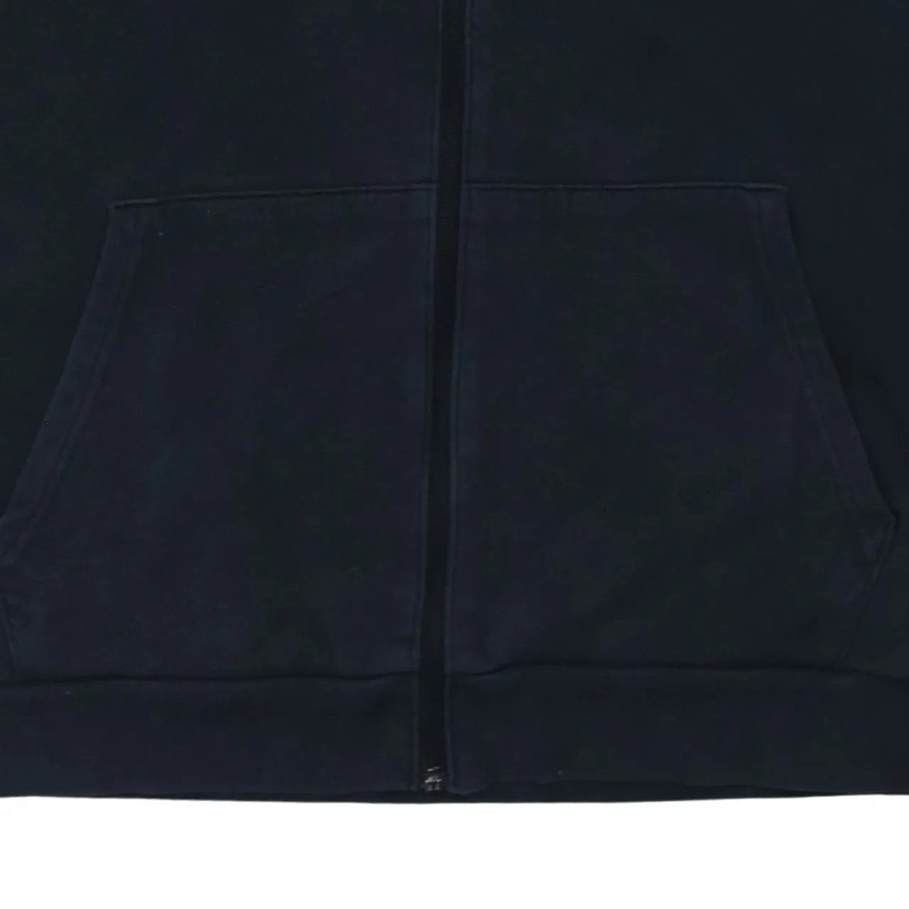 Under Armour Black Full Zip Hoodie Men's Medium Embroidered Chest Logo Split Pocket Sweatshirt sold by Vintage Club product image thumbnail 4