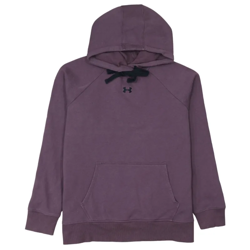 Under Armour Purple Hoodie Women's Large Embroidered Logo Front Pocket Pullover Sweatshirt made by Under Armour