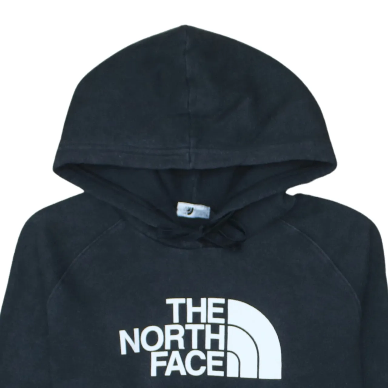 The North Face Black Hoodie Women’s Medium Printed Logo Front Pocket Pullover Sweatshirt sold by Vintage Club product image thumbnail 3