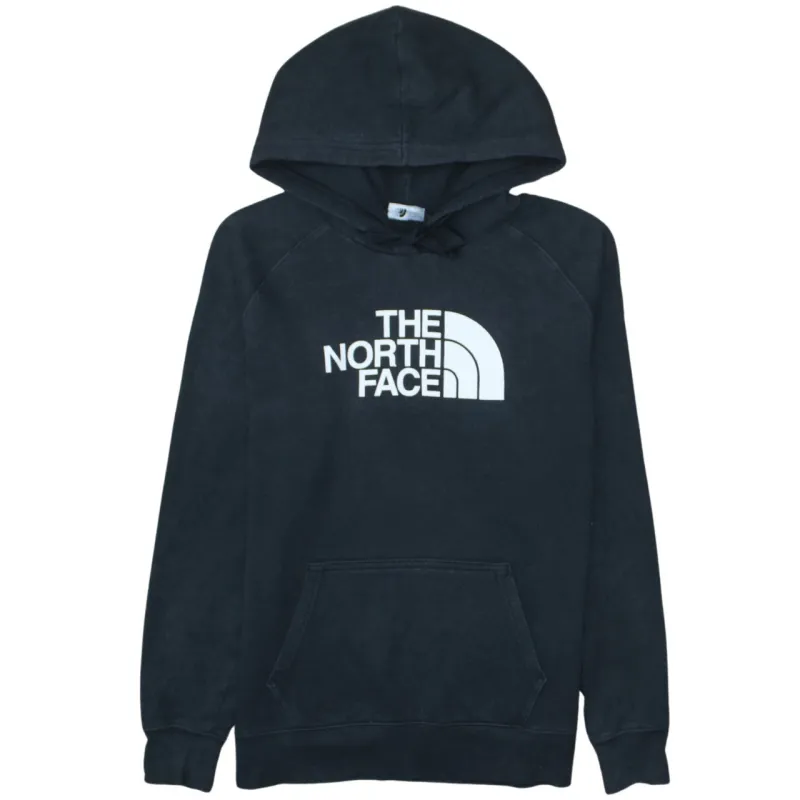 The North Face Black Hoodie Women’s Medium Printed Logo Front Pocket Pullover Sweatshirt made by The North Face