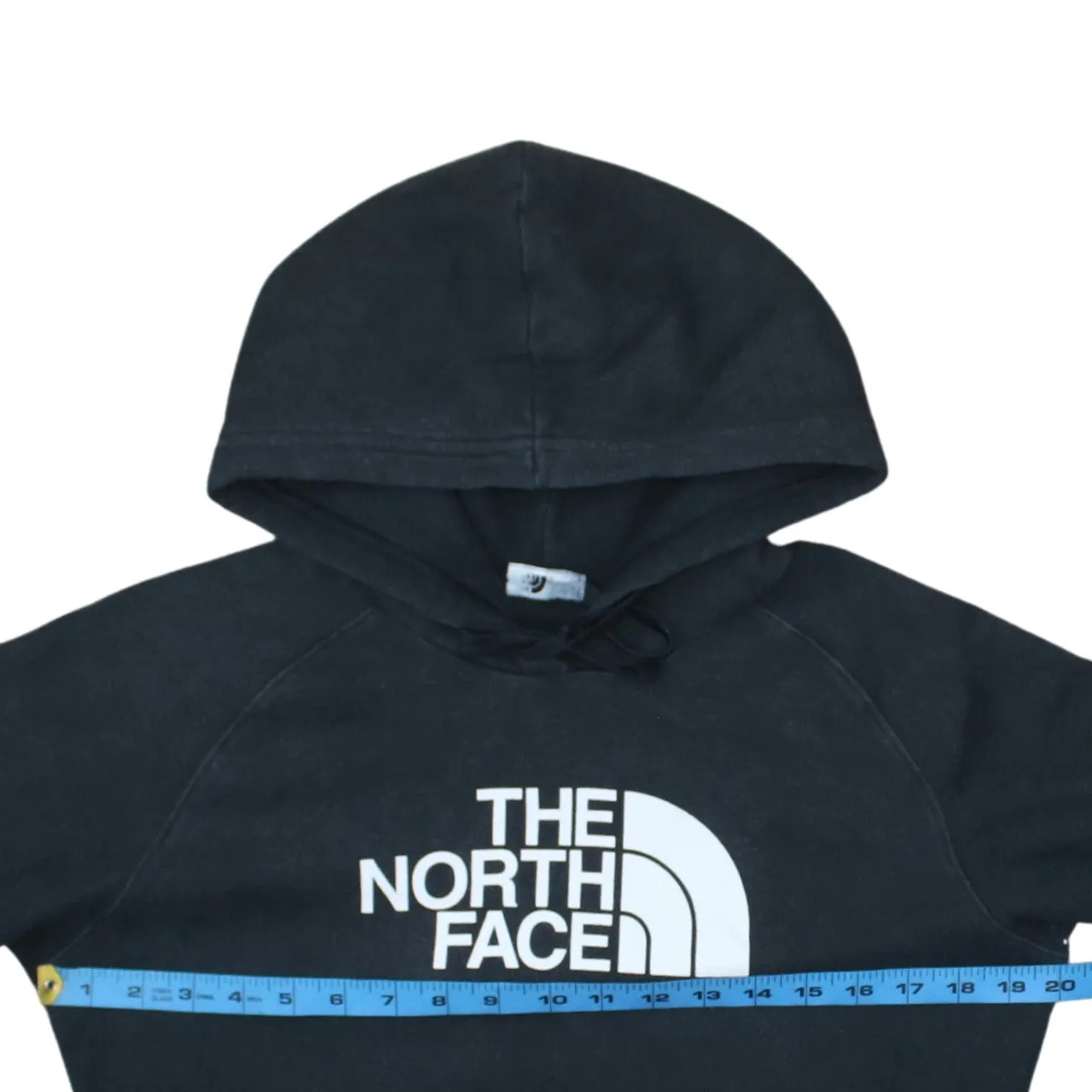 The North Face Black Hoodie Women’s Medium Printed Logo Front Pocket Pullover Sweatshirt sold by Vintage Club product image thumbnail 5