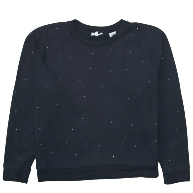 Levi's Black Sweatshirt Men's XLarge Studded Dot Design Crewneck Pullover Top made by Levi's
