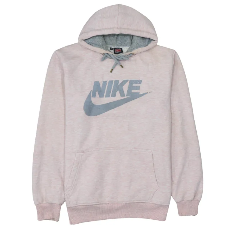 Nike Light Pink Hoodie Women's XXLarge Printed Logo Drawstring Hood Front Pocket Sweatshirt sold by Vintage Club