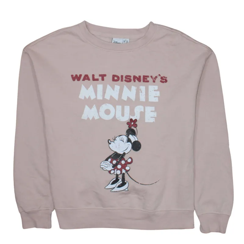Disney Pink Minnie Mouse Sweatshirt Women’s XXSmall Printed Graphic Fleece Pullover Top sold by Vintage Club