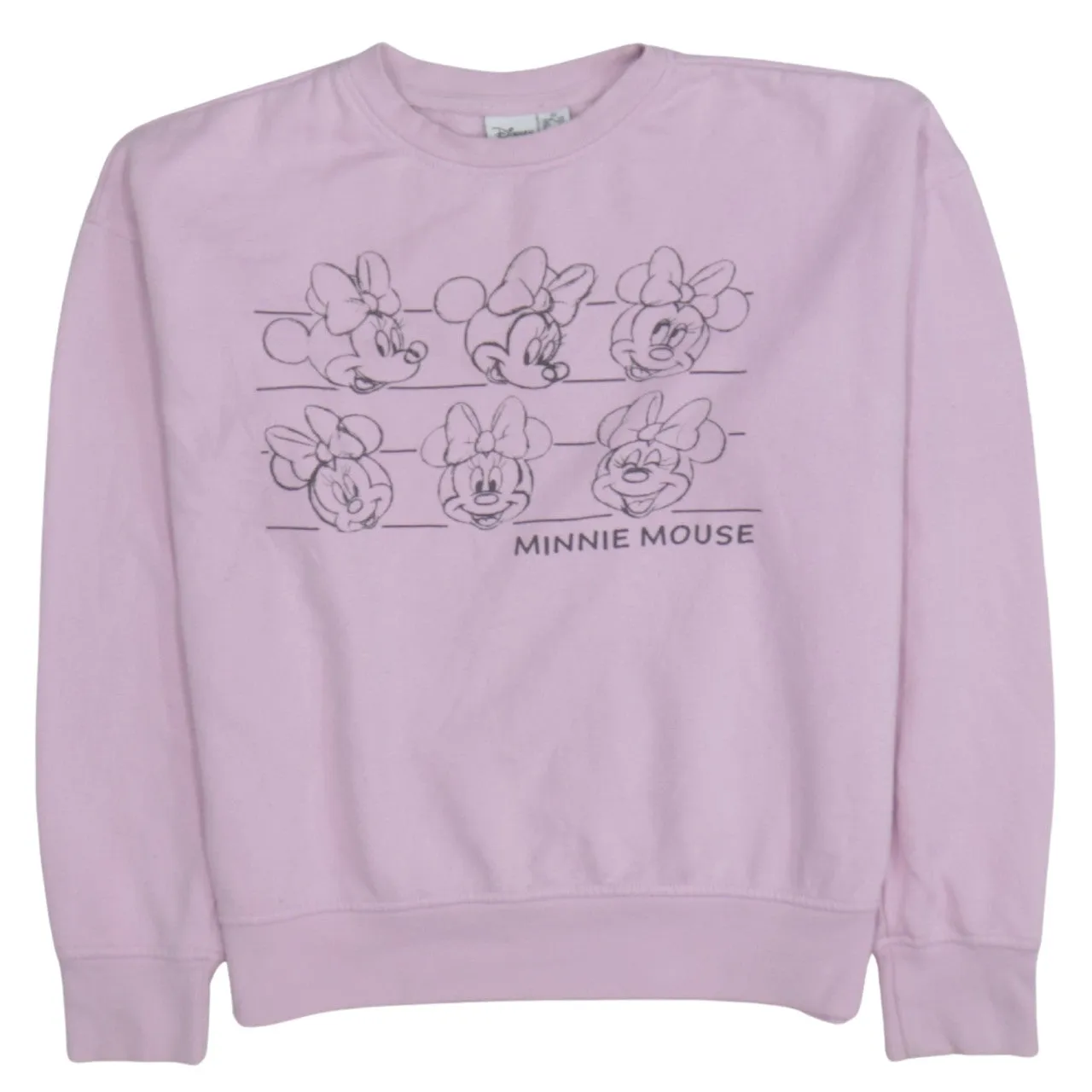 Disney Pink Sweatshirt Women's XSmall Minnie Mouse Printed Graphic Crewneck Pullover Top sold by Vintage Club