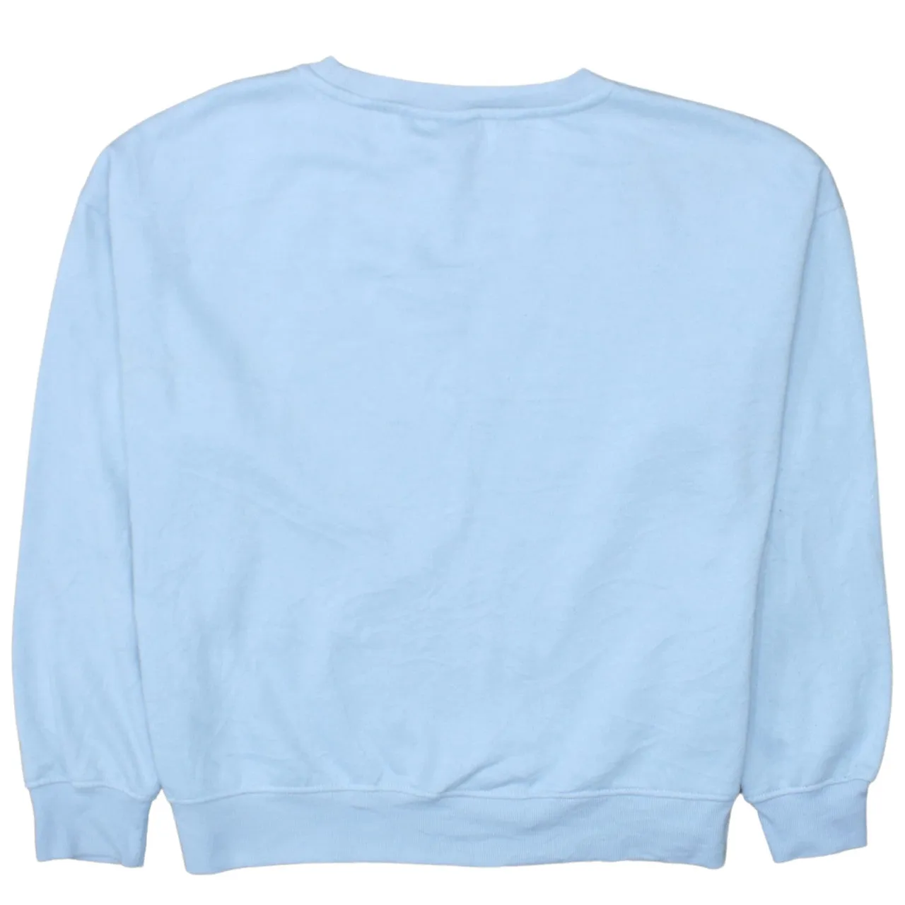 Disney Light Blue Sweatshirt Women's Medium Printed Stitch Graphic Ribbed Crewneck Pullover sold by Vintage Club product image thumbnail 2