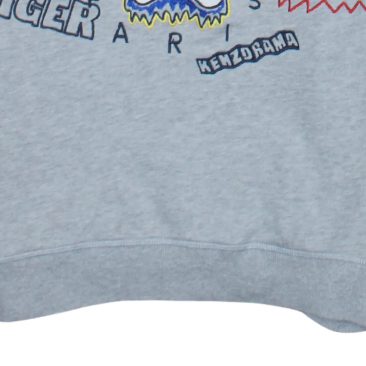 Kenzo Grey Sweatshirt Women’s XSmall Embroidered Super Tiger Logo Crewneck Pullover Top sold by Vintage Club product image thumbnail 4