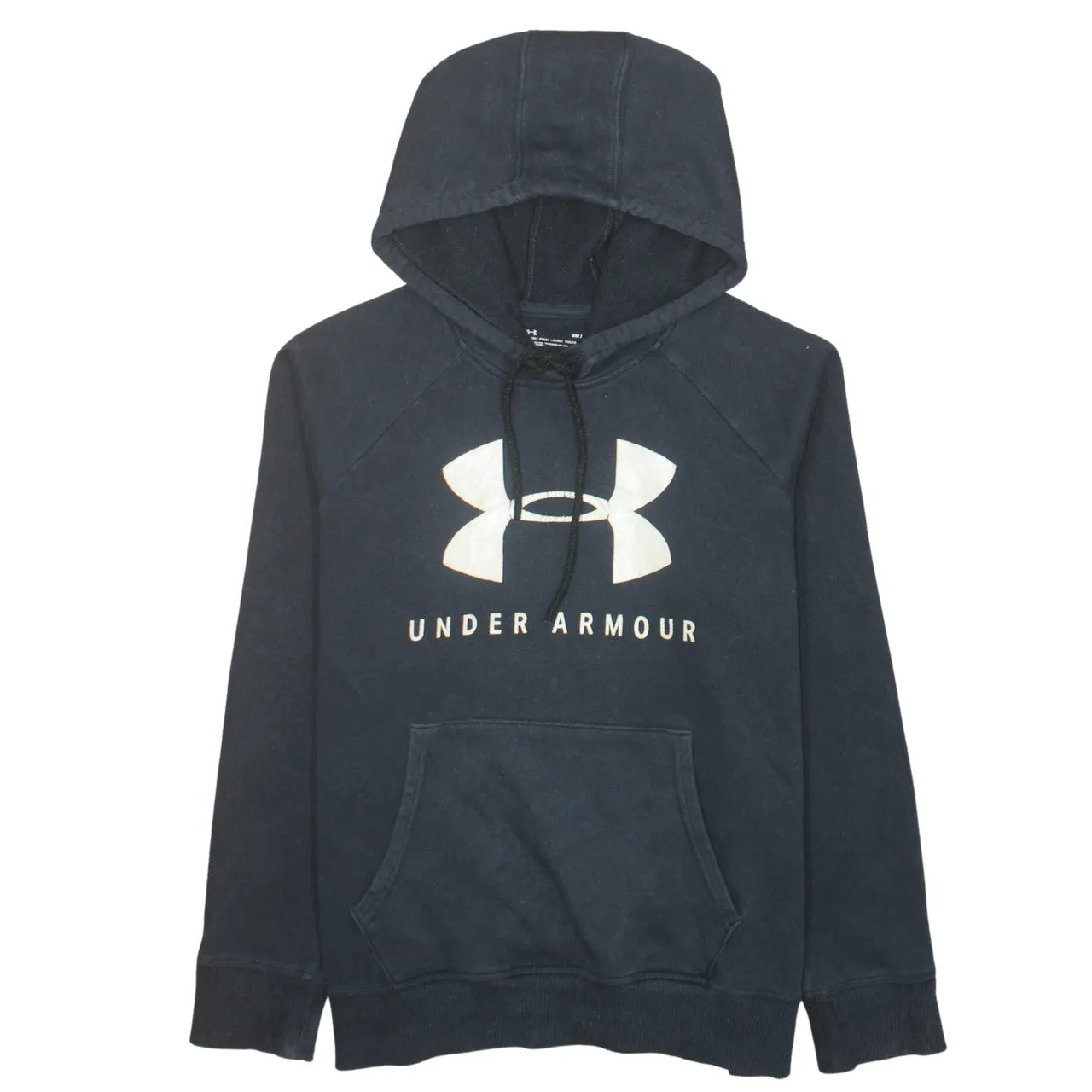 Under Armour Black Hoodie Men's Small Printed Logo Front Pouch Pullover Sweatshirt sold by Vintage Club
