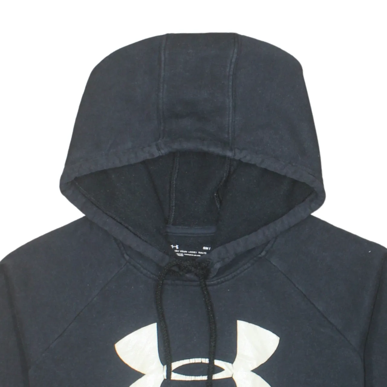 Under Armour Black Hoodie Men's Small Printed Logo Front Pouch Pullover Sweatshirt sold by Vintage Club product image thumbnail 3