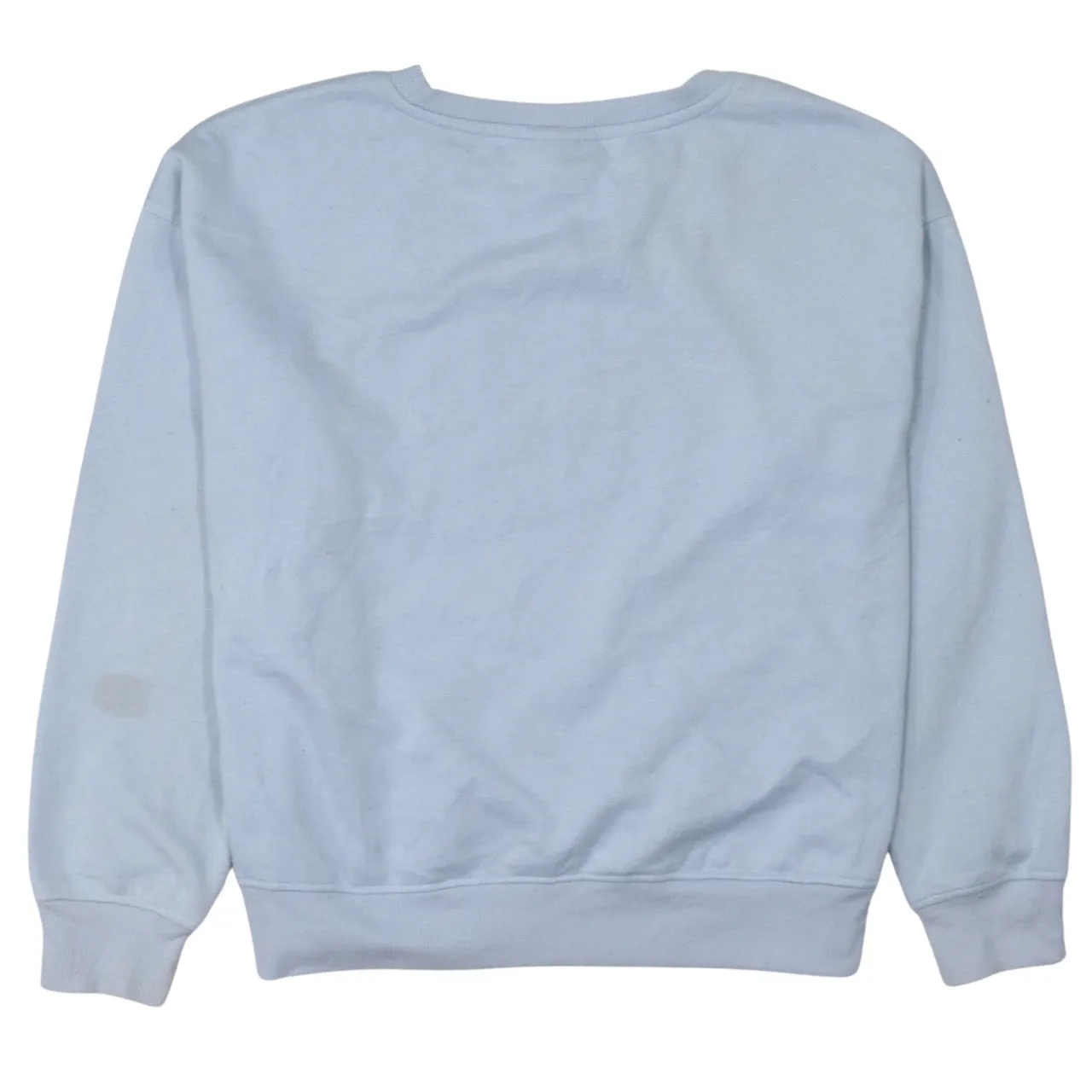 Disney Light Blue Sweatshirt Women’s Small Printed Stitch Graphic Crewneck Pullover Jumper sold by Vintage Club product image thumbnail 2