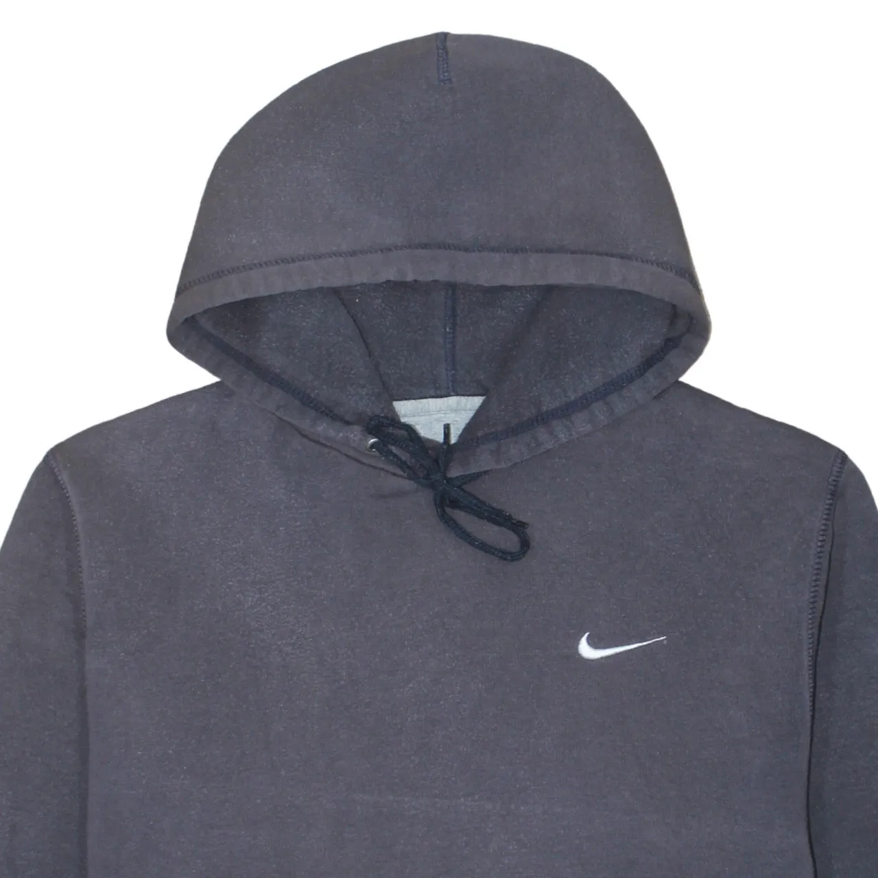 Nike Faded Navy Hoodie Men’s XLarge Embroidered Swoosh Front Pocket Pullover Sweatshirt sold by Vintage Club product image thumbnail 3