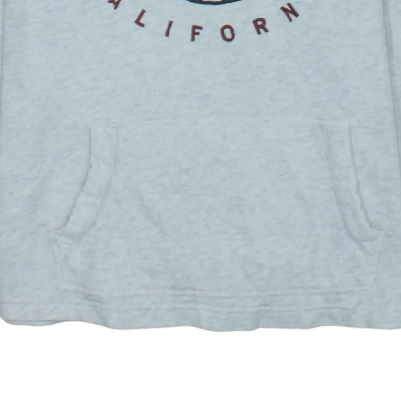 Hollister Light Grey Hoodie Men's Small Printed California Logo Front Pouch Pullover Sweatshirt sold by Vintage Club product image thumbnail 4
