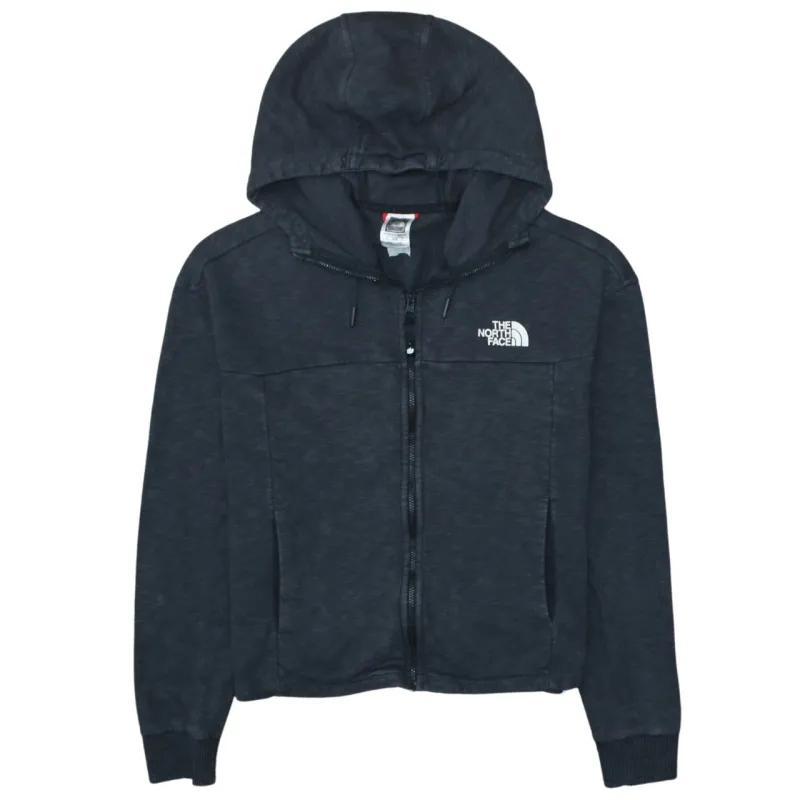 The North Face Dark Charcoal Zip Hoodie Men's Medium Embroidered Logo Pockets Fleece Jacket sold by Vintage Club