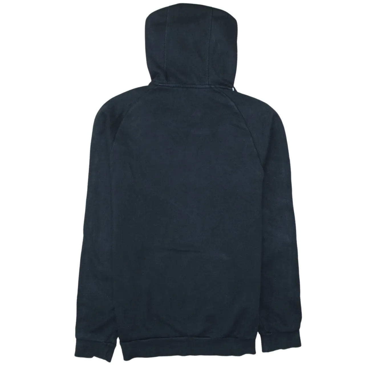 Adidas Black Hoodie Men's Small Embroidered Logo Piping Detail Front Pocket Pullover Sweatshirt sold by Vintage Club product image thumbnail 2