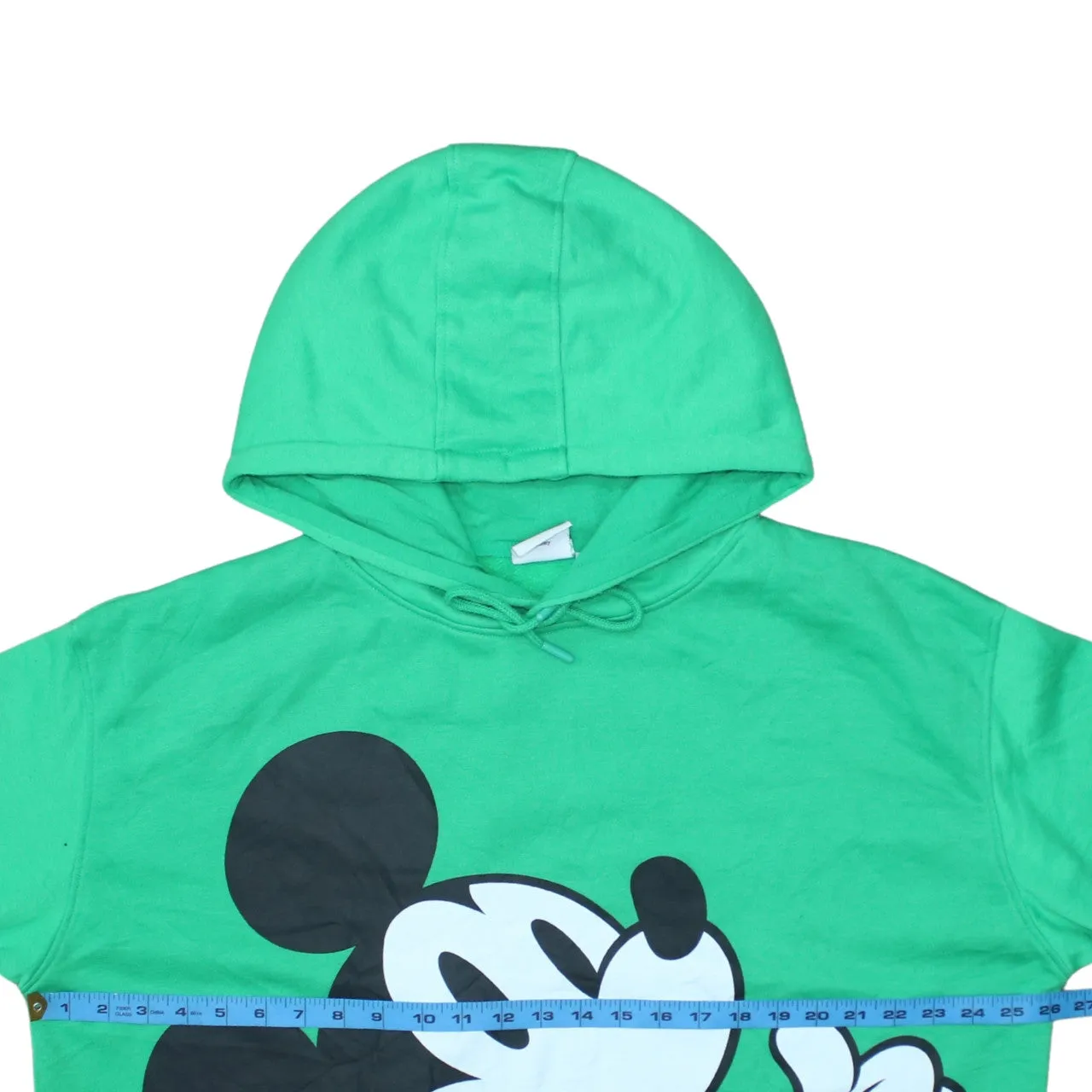 Disney Green Hoodie Women’s XLarge Printed Mickey Mouse Graphic Sleeve Script Sweatshirt sold by Vintage Club product image thumbnail 5