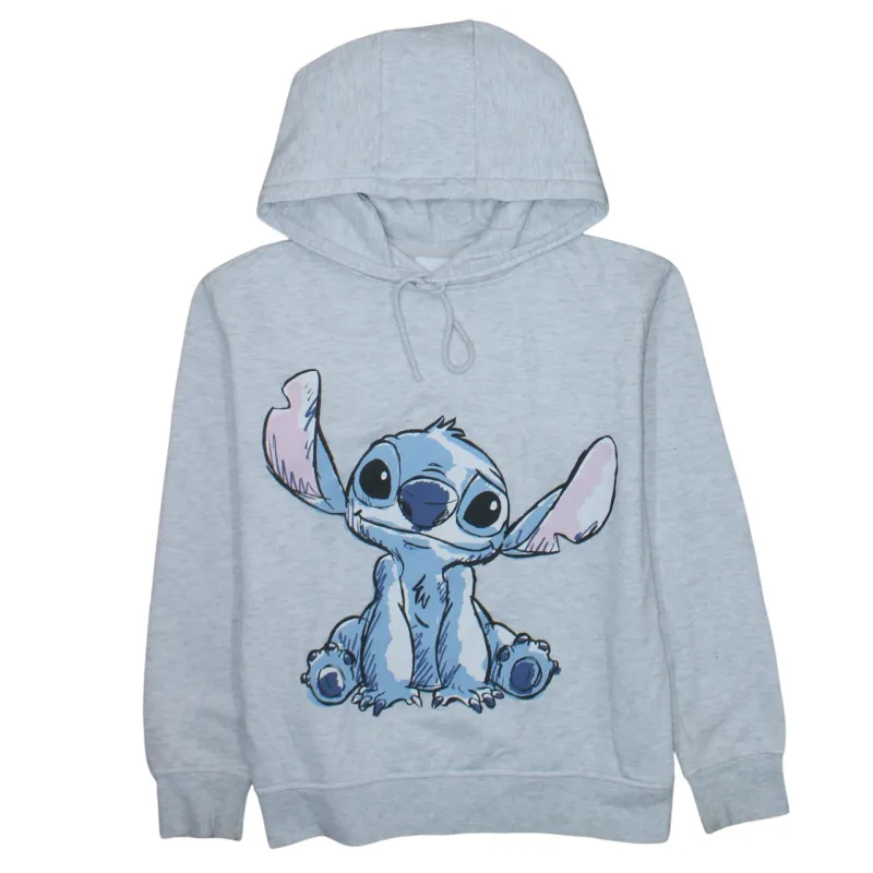 Disney Light Grey Hoodie Women’s XXSmall Printed Stitch Graphic Pullover Sweatshirt Fleece Top sold by Vintage Club