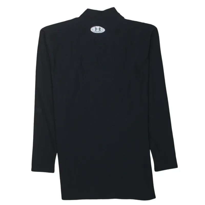 Under Armour Black Long Sleeve Top Men’s Small Mock Neck Printed Logo Base Layer T Shirt sold by Vintage Club