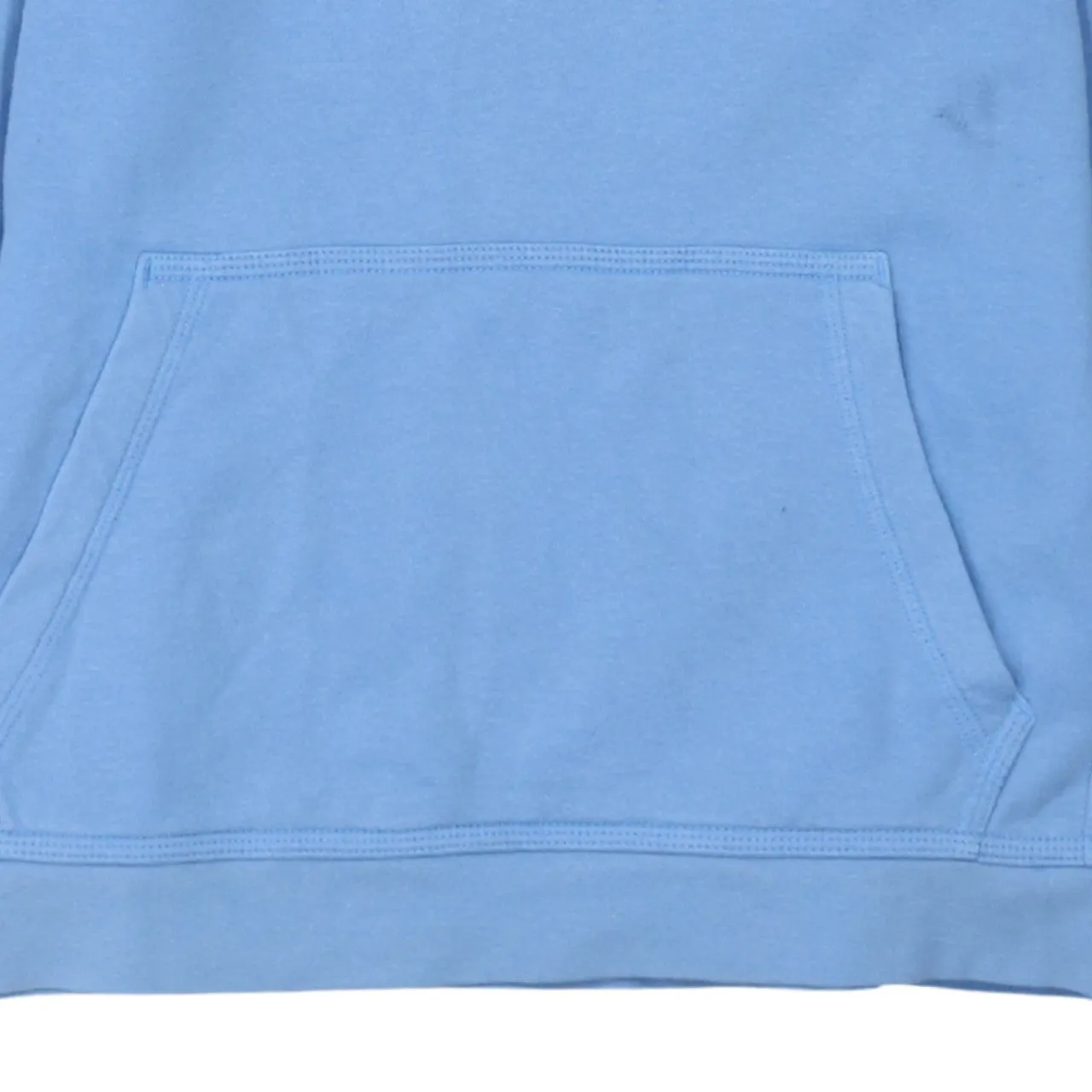 Nike Light Blue Hoodie Women’s Large Embroidered Swoosh Front Pocket Pullover Sweatshirt sold by Vintage Club product image thumbnail 4