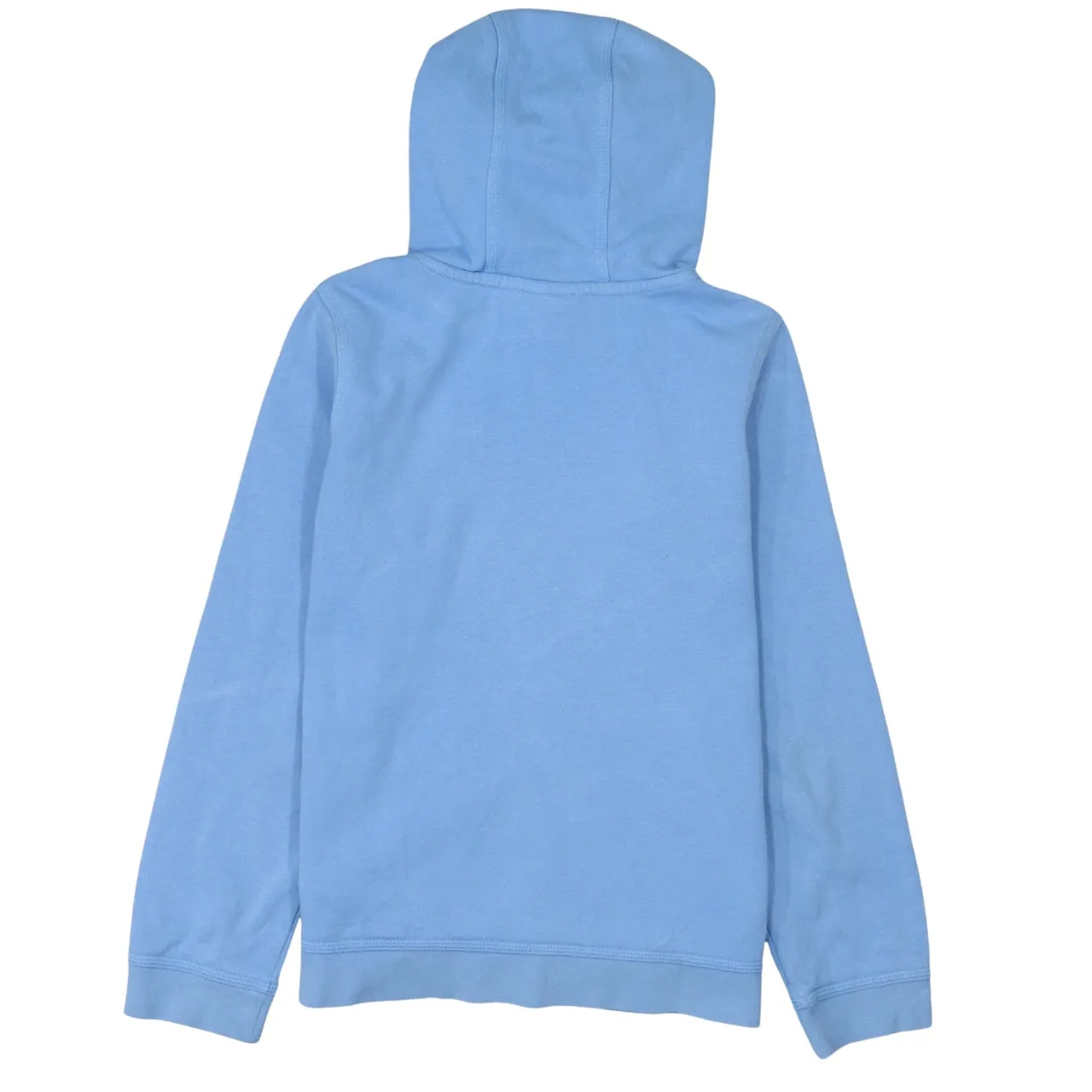 Nike Light Blue Hoodie Women’s Large Embroidered Swoosh Front Pocket Pullover Sweatshirt sold by Vintage Club product image thumbnail 2