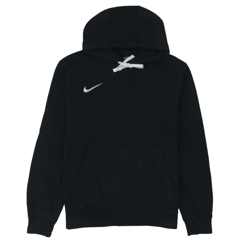 Nike Black Hoodie Men’s Medium Embroidered Swoosh Front Pocket Pullover Sweatshirt sold by Vintage Club