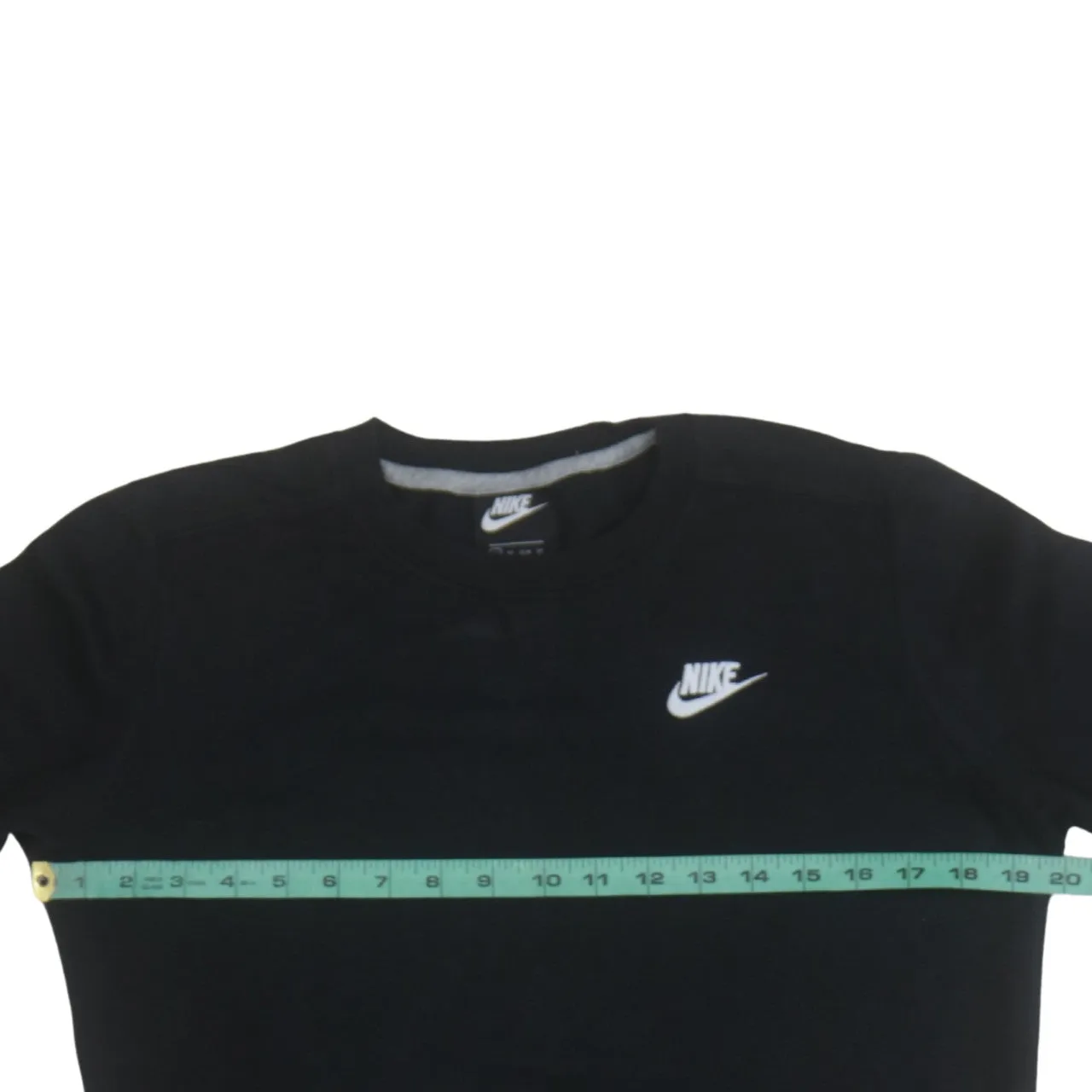 Nike Black Sweatshirt Men's XSmall Embroidered Swoosh Logo Crewneck Pullover Jumper sold by Vintage Club product image thumbnail 5
