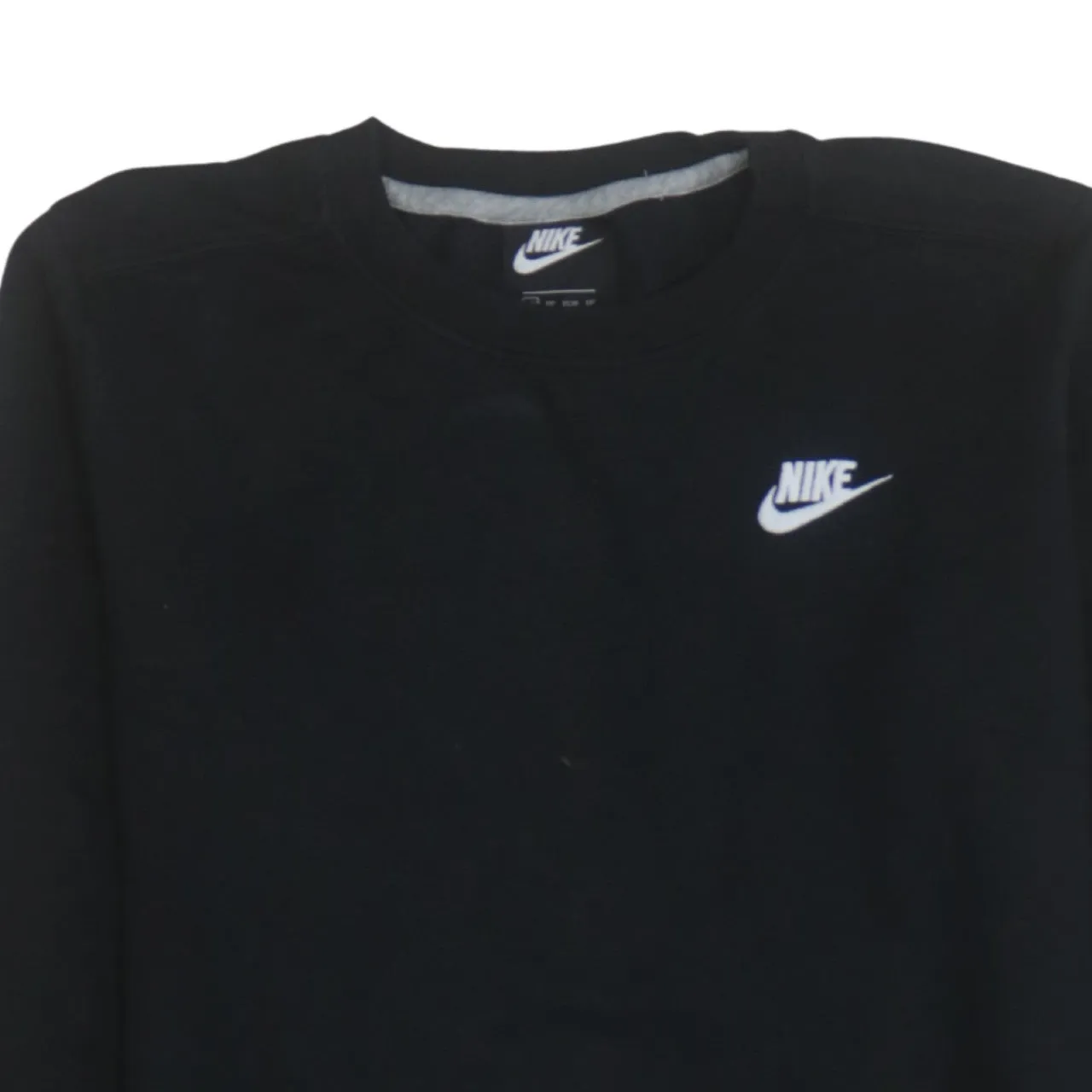 Nike Black Sweatshirt Men's XSmall Embroidered Swoosh Logo Crewneck Pullover Jumper sold by Vintage Club product image thumbnail 3