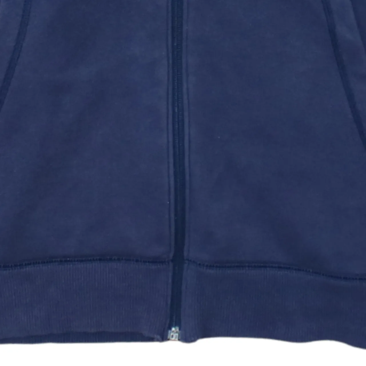 Under Armour Navy Blue Zip Hoodie Men's Large Printed Logo Split Pocket Fleece Sweatshirt sold by Vintage Club product image thumbnail 4
